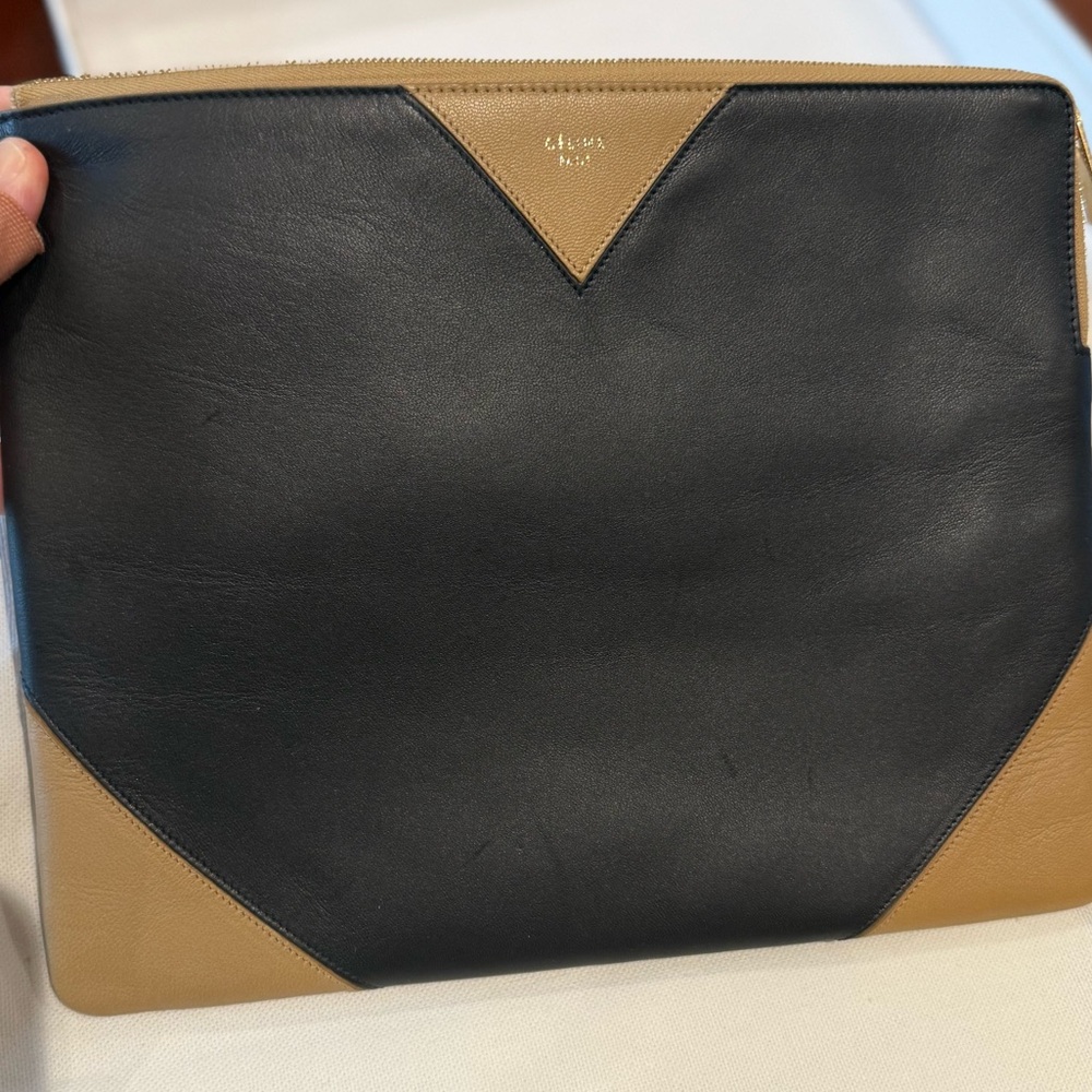 New in box never used Celine Macadam colorblock clutch - Picture 5 of 10